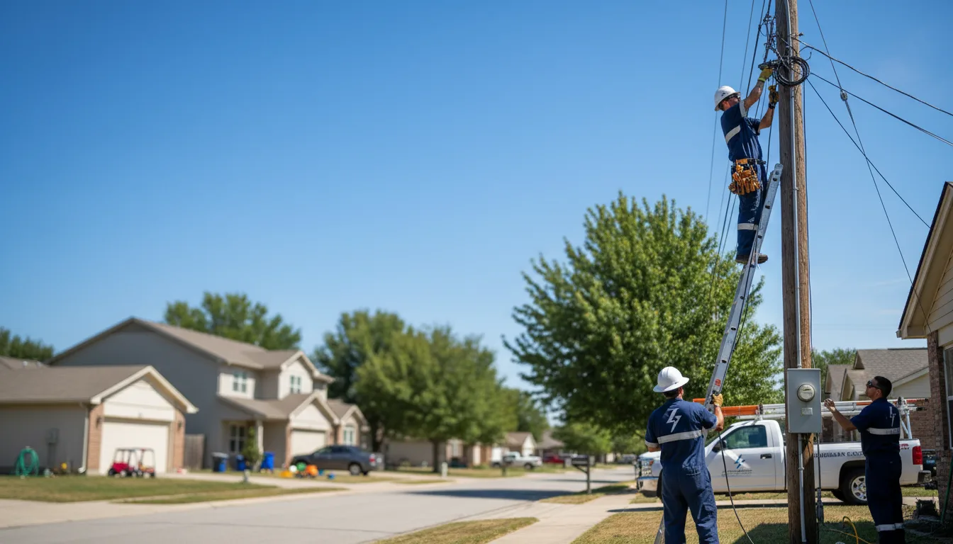 Residential electrician providing installation services in Philadelphia, MS